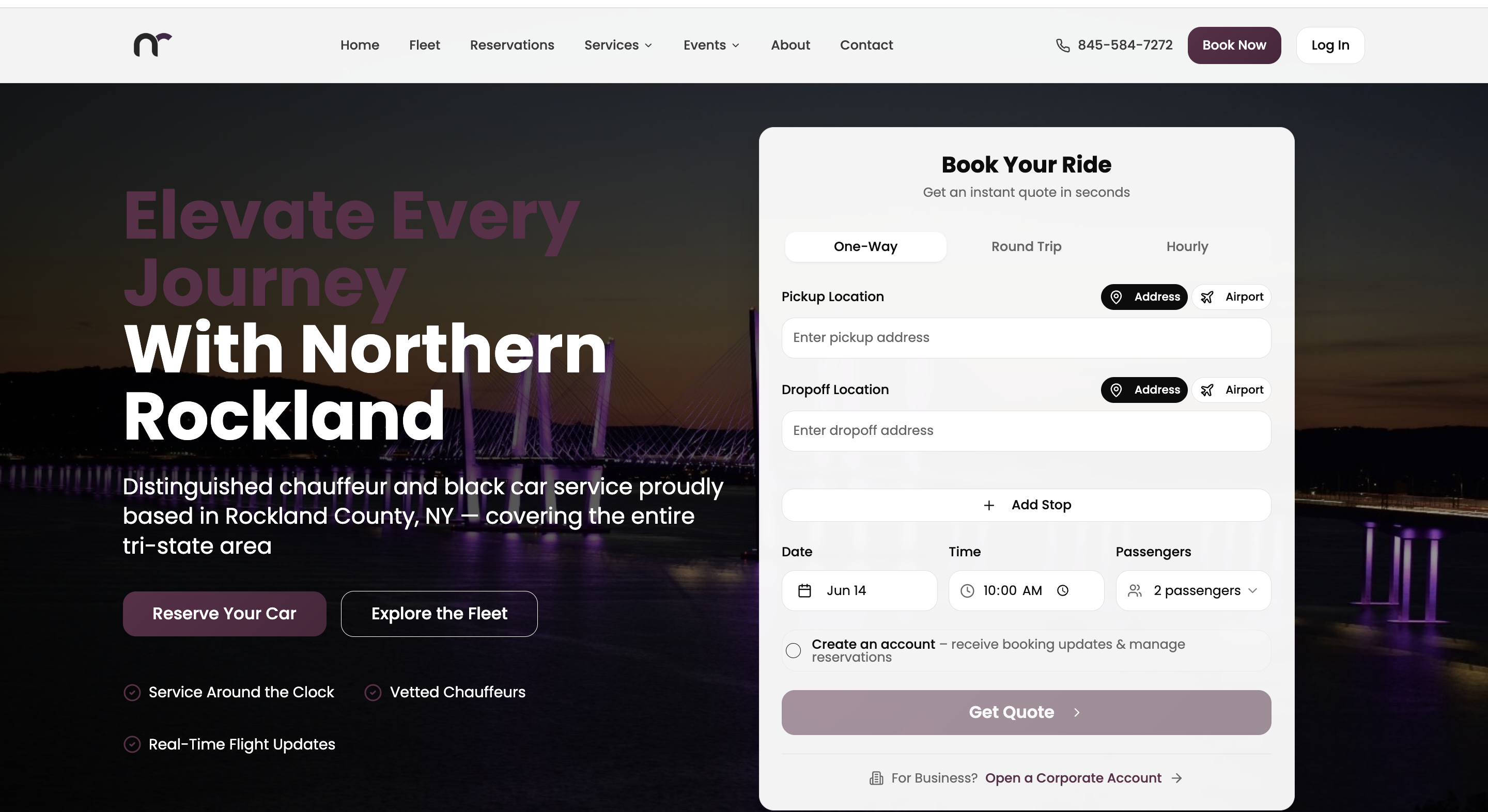 NR Limo – Luxury Chauffeur & Limousine Platform