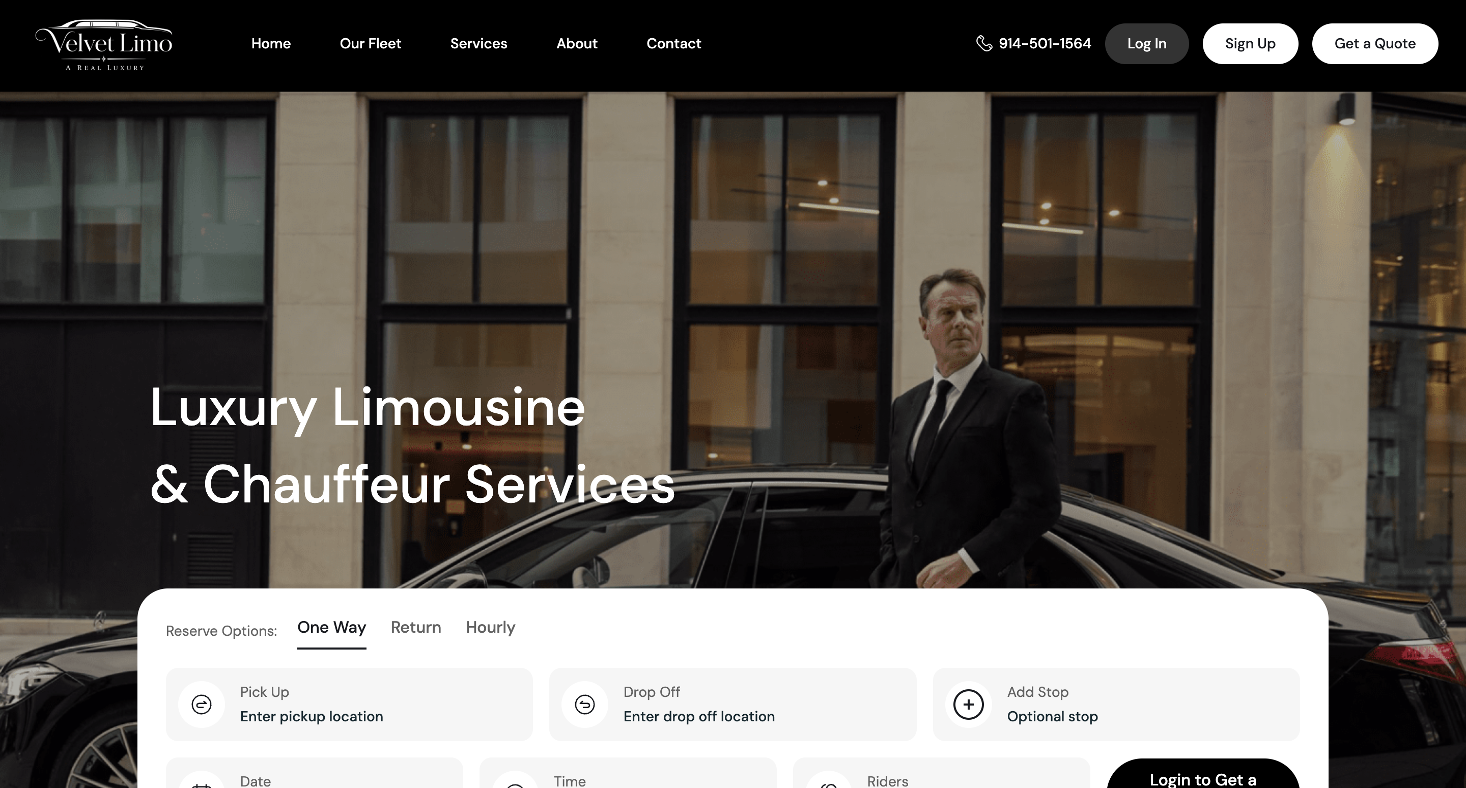 Velvel Limousine Booking Site