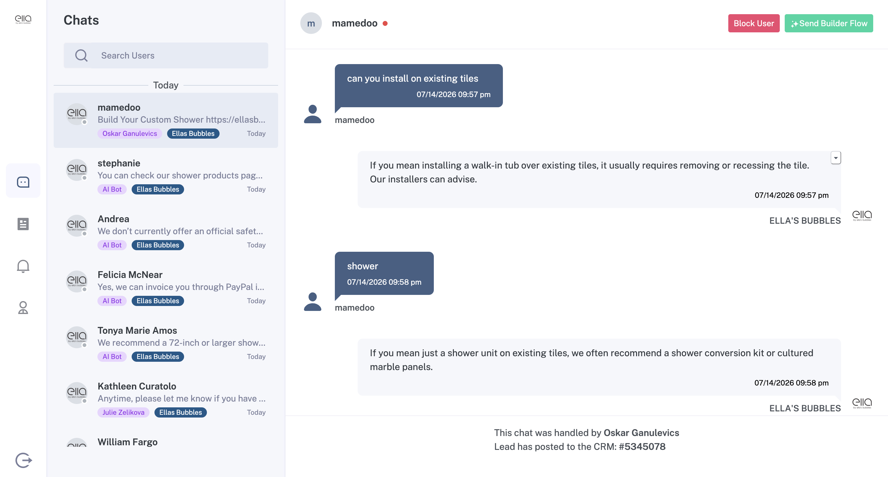 Agent Chat portal for AI Chatbot